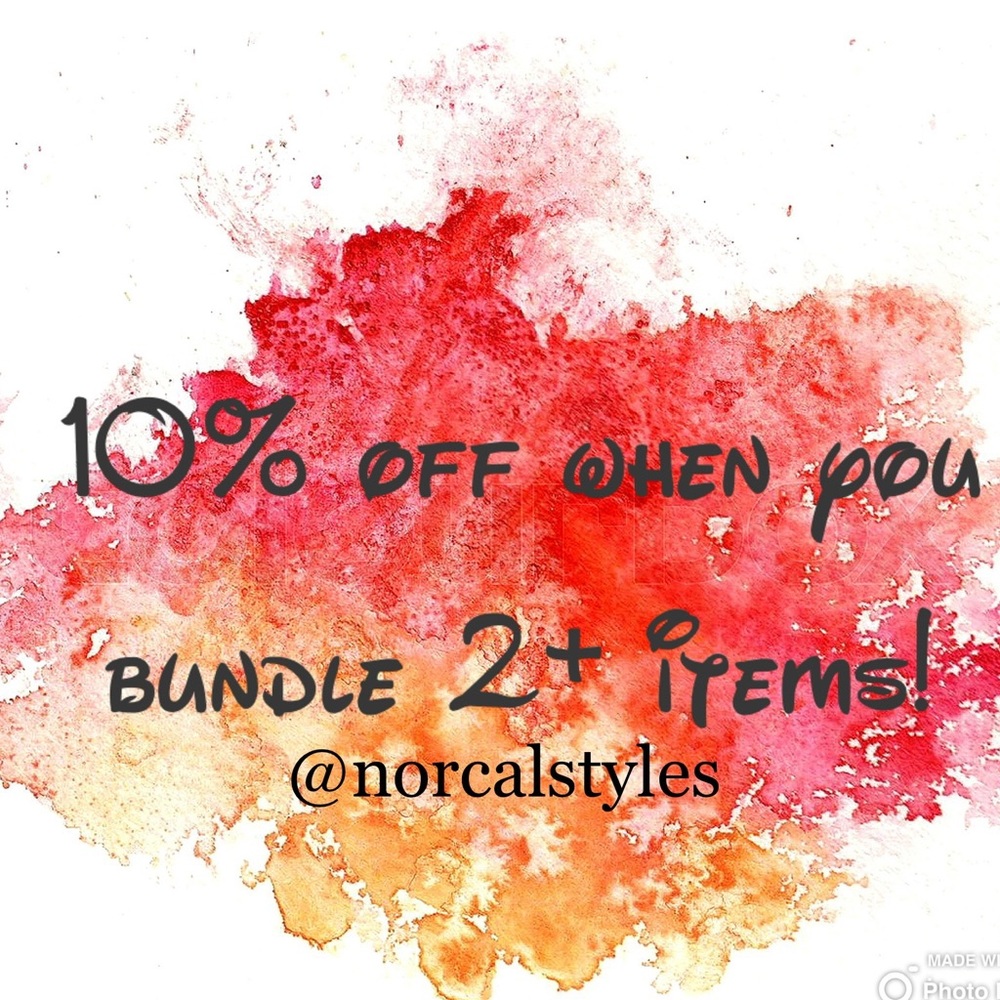 🛍🌸10% OFF 2+ ITEMS WHEN YOU BUNDLE🌸🛍
